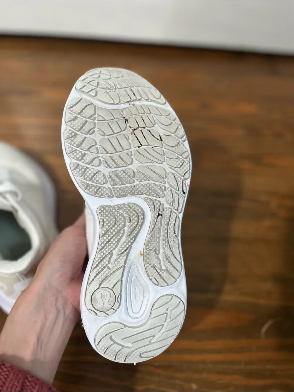 lululemon athletica White and Beige Women's Athletic Sneakers size 7
